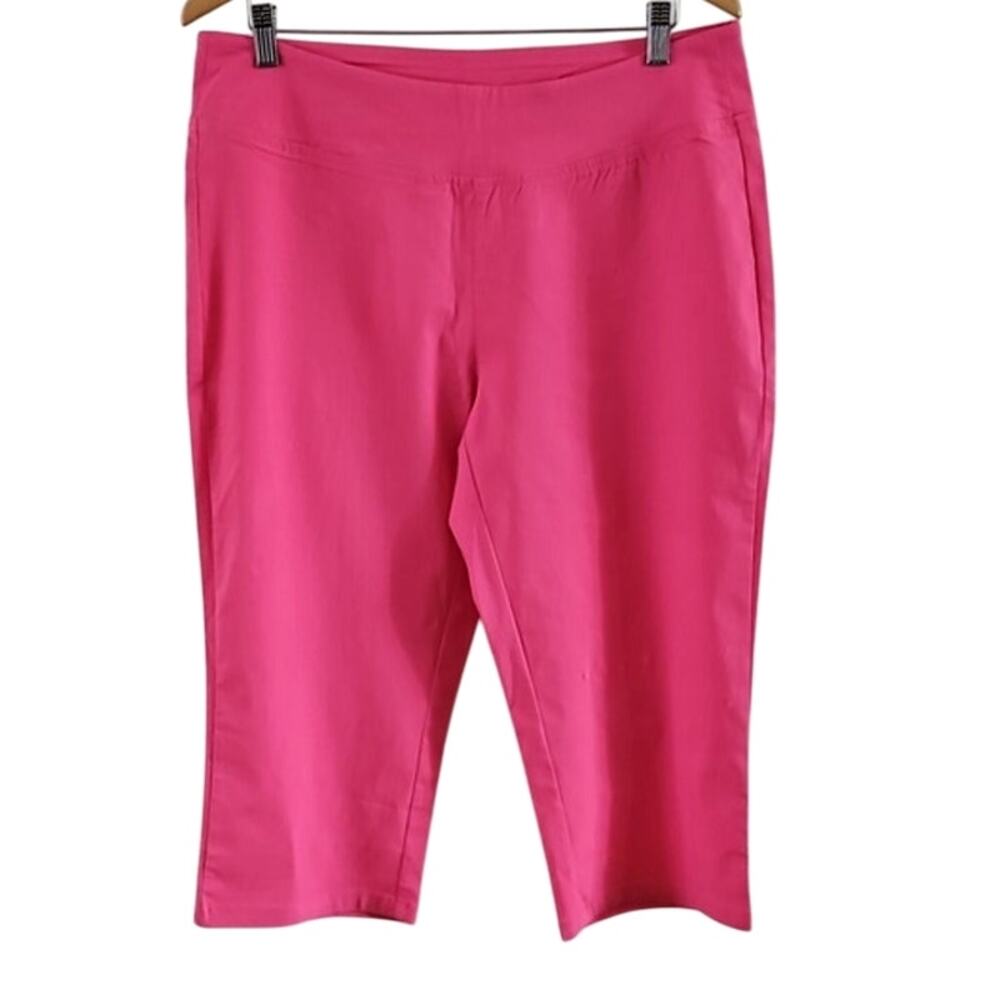 Belle by Kim Gravel Women's Capri Pants - Size 16 Hot Pink NWT - Picture 2 of 7